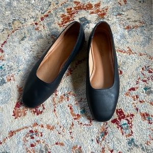 Madewell Black Leather Flats